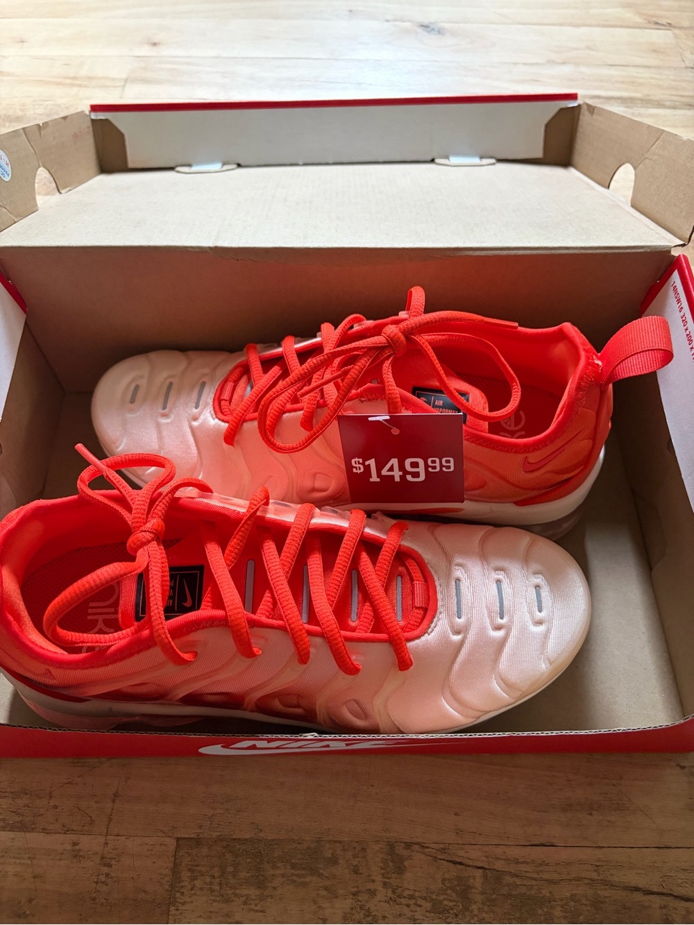Nike Women’s Air VaporMax Plus Guava Ice Sneakers - Guava Ice/Rush Orange